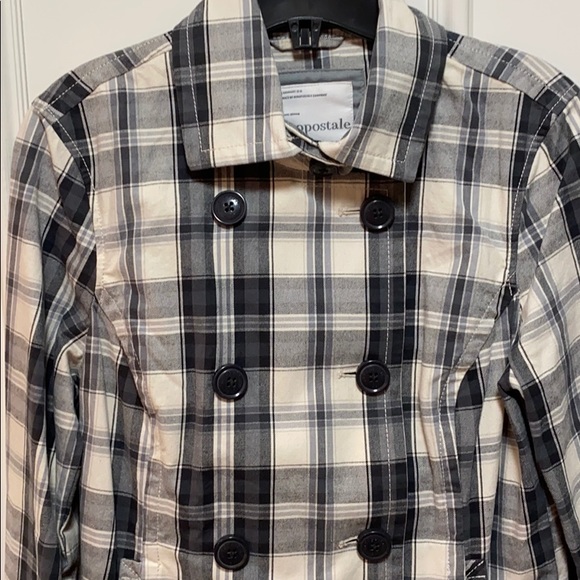 Plaid trench coat - Picture 2 of 5